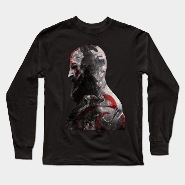 God Of War Long Sleeve T-Shirt by Franky